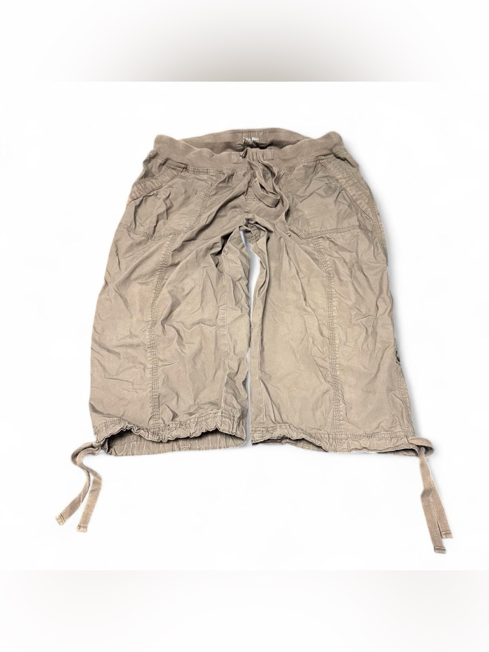 Calvin Klein y2k striped baggy wideleg capri pants